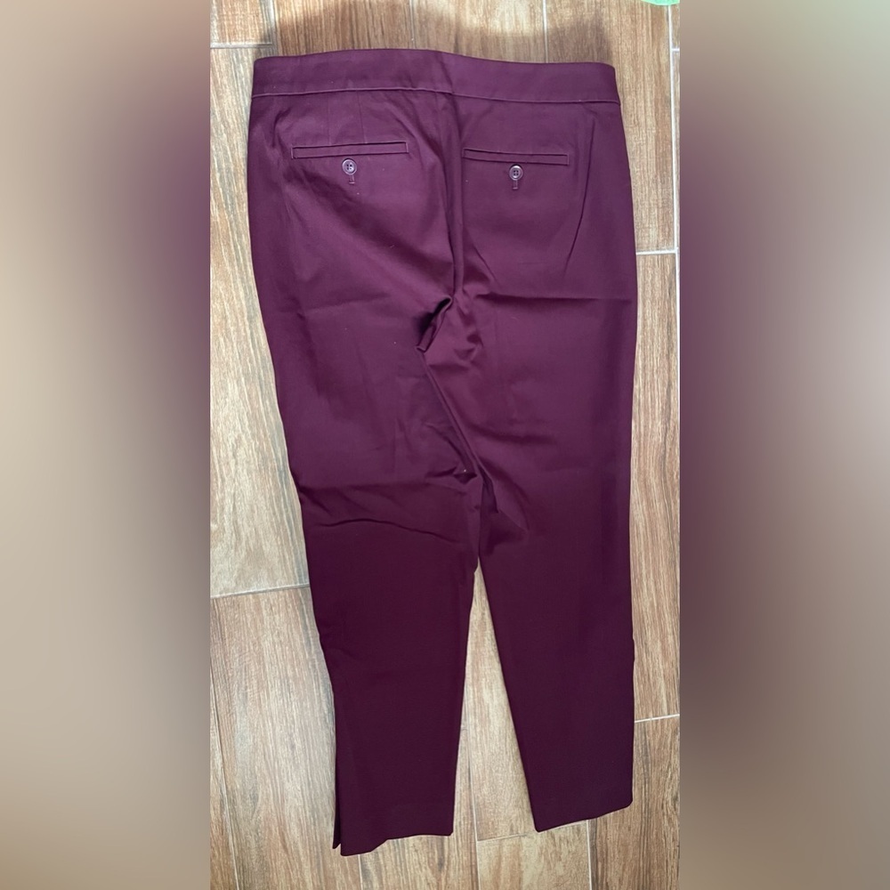 Talbots Chatham button hem ankle pants - Picture 4 of 9